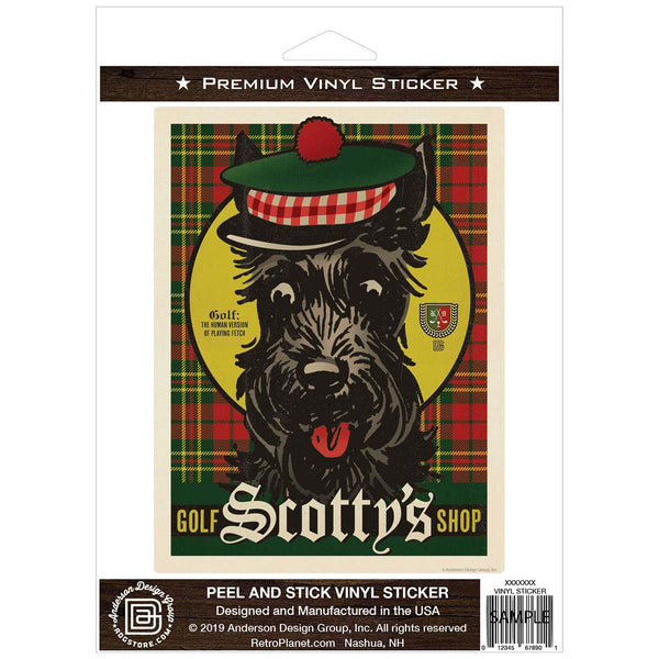 Scotty Dogs Golf Shop Vinyl Sticker