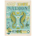 Seahorse Saloon Mermaids Drink Free Vinyl Sticker