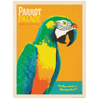 Parrot Palace Bar and Grille Vinyl Sticker