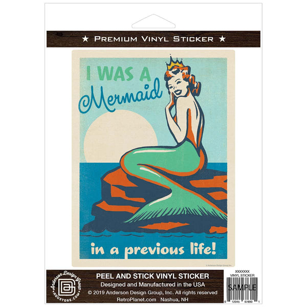 Mermaid in a Previous Life Vinyl Sticker