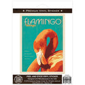 Flamingo Lounge Tropical Bird Vinyl Sticker