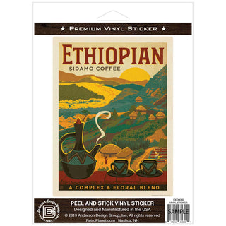 Ethiopian Sidamo Coffee Vinyl Sticker