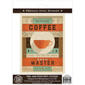 Coffee Brew Master Vinyl Sticker