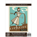 Espresso Italiano Coffee Vinyl Sticker