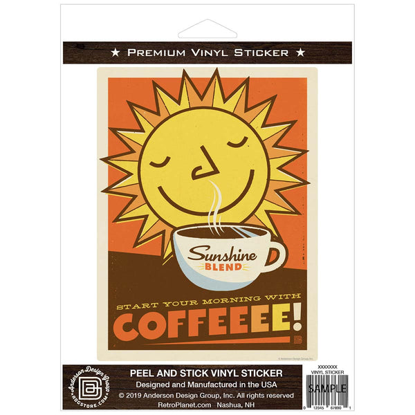 Sunshine Blend Coffee Vinyl Sticker