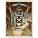 Worlds Fair Coffe Deco Vinyl Sticker