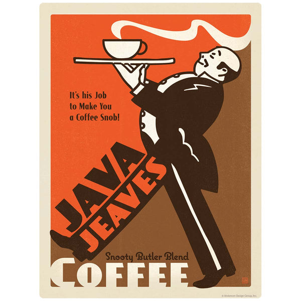 Java Jeaves Coffee Snob Vinyl Sticker