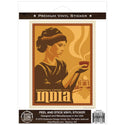 India Karnataka Coffee Vinyl Sticker