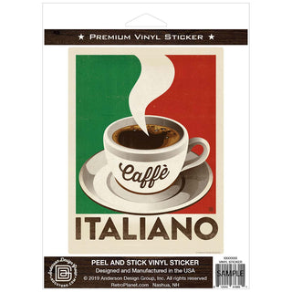 Coffee Caffe Italiano Vinyl Sticker