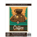 Bearistas Trailer Coffee Served Daily Vinyl Sticker