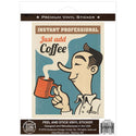 Instant Professional Coffee Vinyl Sticker