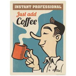 Instant Professional Coffee Vinyl Sticker