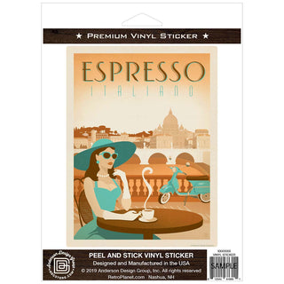 Espresso Italiano Italian Coffee Vinyl Sticker