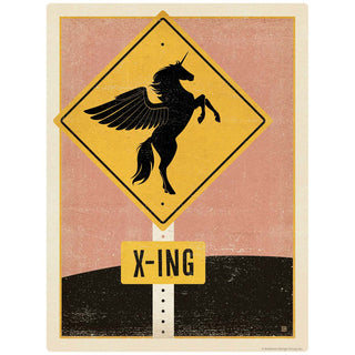 Unicorn Crossing Vinyl Sticker