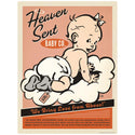 Heaven Sent Baby Girl Vinyl Sticker