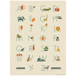 My First ABC Alphabet Chart Vinyl Sticker For Boys