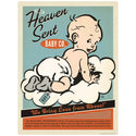 Heaven Sent Baby Boy Vinyl Sticker