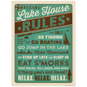 Lake House Rules Vinyl Sticker