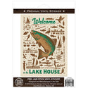 Welcome to the Lake House Vinyl Sticker