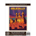 Goblin Valley State Park Utah Three Sisters Vinyl Sticker