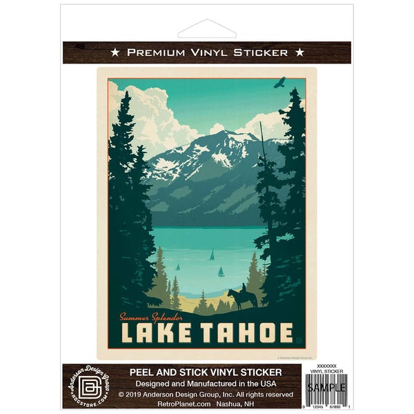 Lake Tahoe Summer Splendor Vinyl Sticker