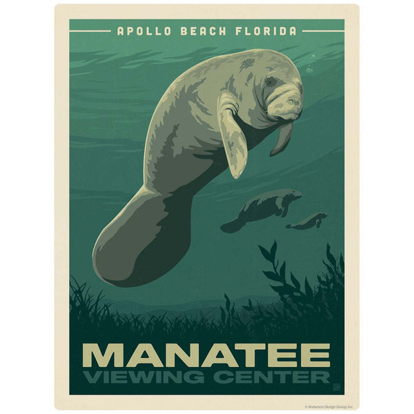 Manatee Apollo Beach Florida Vinyl Sticker
