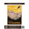 Mt Rushmore Greetings South Dakota Vinyl Sticker