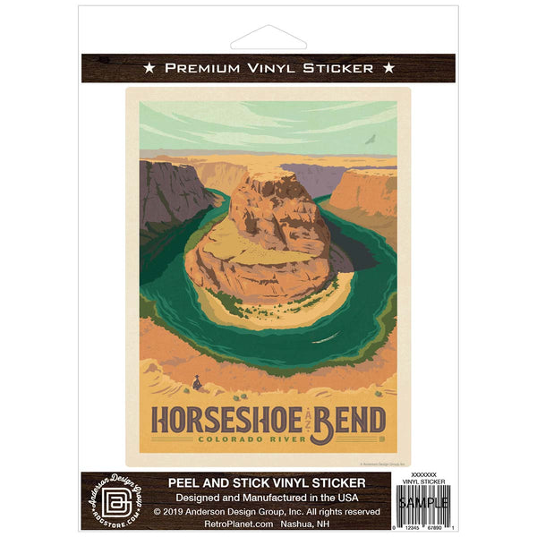 Horseshoe Bend Colorado River Arizona Vinyl Sticker