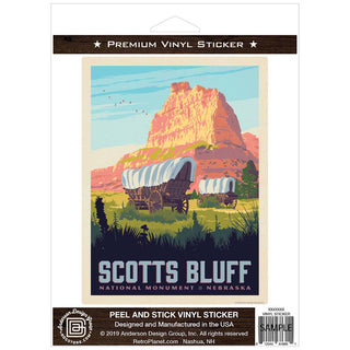 Scotts Bluff Nebraska Vinyl Sticker