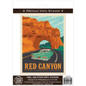 Red Canyon Dixie National Forest Utah Vinyl Sticker