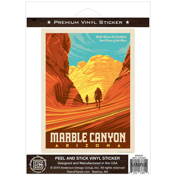 Marble Canyon Arizona Vinyl Sticker