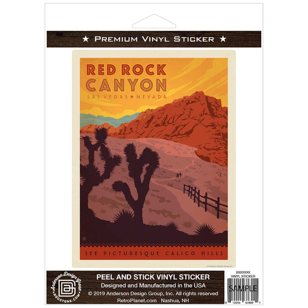 Red Rock Canyon Las Vegas Nevada Vinyl Sticker
