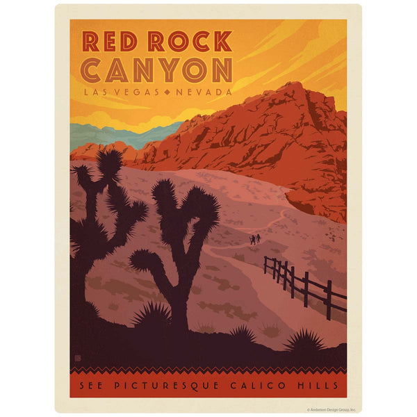 Red Rock Canyon Las Vegas Nevada Vinyl Sticker