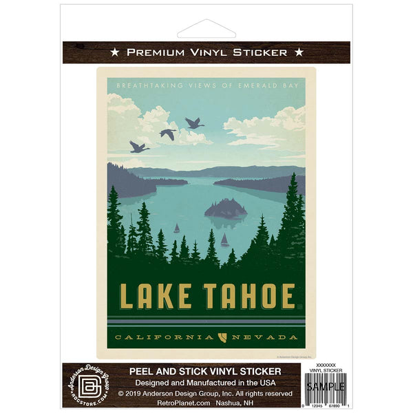 Lake Tahoe California Nevada Vinyl Sticker