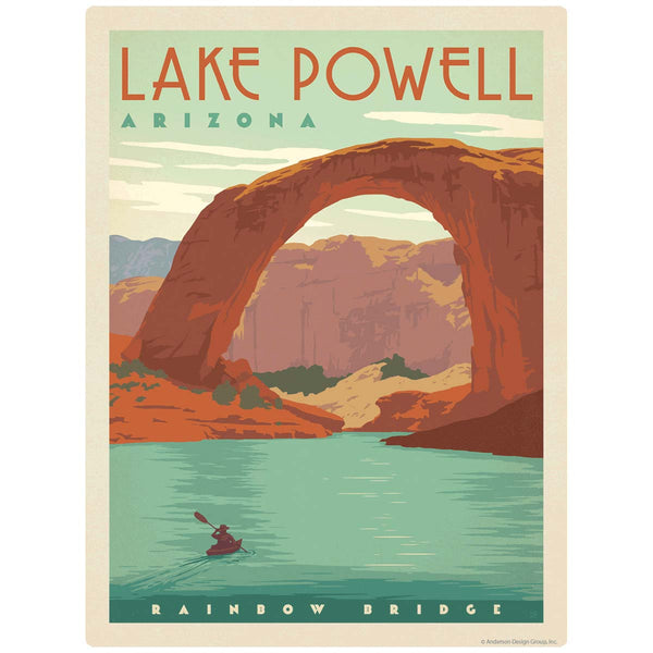 Lake Powell Rainbow Bridge Arizona Vinyl Sticker