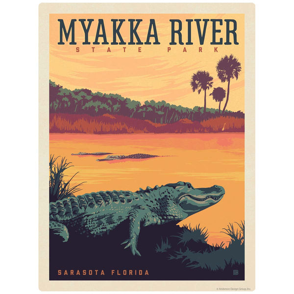 Myakka River State Park Sarasota Florida Vinyl Sticker
