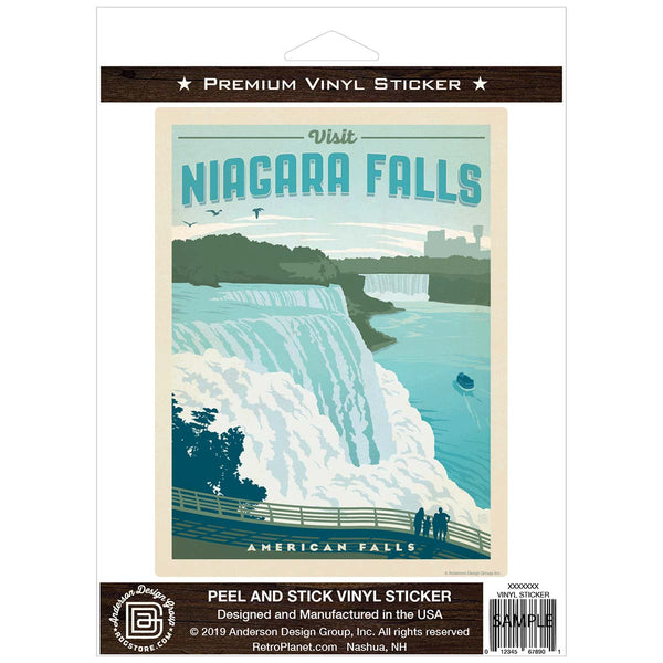 Visit Niagara Falls American Falls Vinyl Sticker
