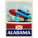 Alabama Yellowhammer State Space Shuttle Vinyl Sticker