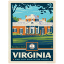 Virginia Old Dominion State Monticello Vinyl Sticker