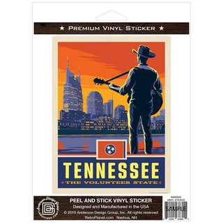 Tennessee Volunteer State Vinyl Sticker