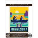 Minnesota Land of 1000 Lakes State Vinyl Sticker