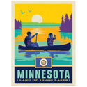 Minnesota Land of 1000 Lakes State Vinyl Sticker