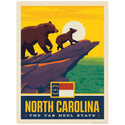 North Carolina Tar Heel State Bears Vinyl Sticker