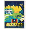 Mississippi Magnolia State Vinyl Sticker