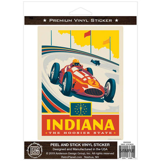 Indiana Hoosier State Indianapolis Speedway Vinyl Sticker