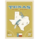 Texas Lone State State Map Vinyl Sticker