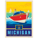 Michigan Great Lakes State Vinyl Sticker