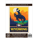 Wyoming Cowboy State Vinyl Sticker