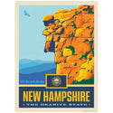 New Hampshire Granite State Old Man of the Mountain Vinyl Sticker