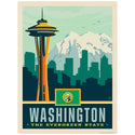 Washington Evergreen State Space Needle Vinyl Sticker